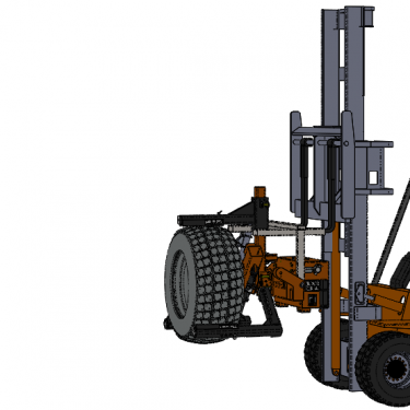 LiftWise Forklift Mounted Tire Handler 1400